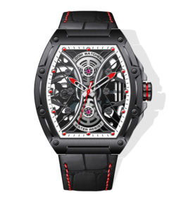 DOM New Fashion Skeleton Punk Style Quartz Chronograph Men's Watch Waterproof Watch Men's Clock M-1388